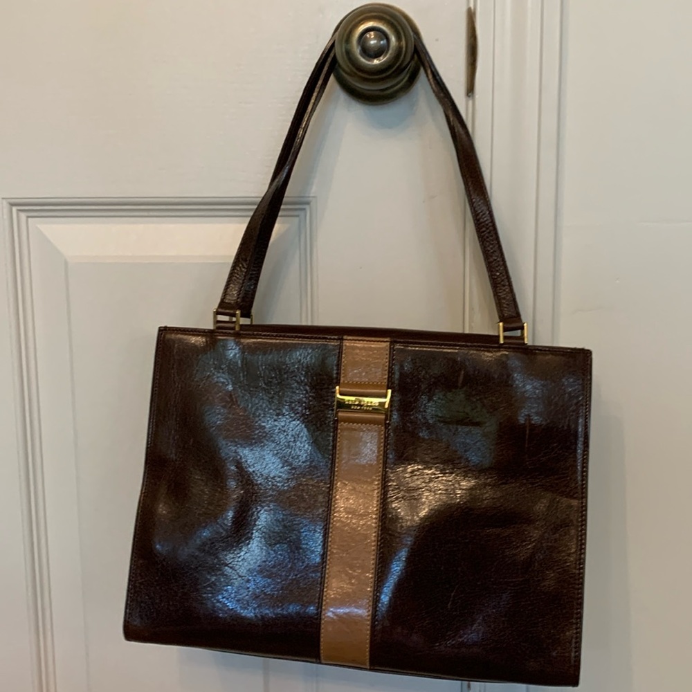 Vintage Kate Spade Brown Leather Shoulder bag